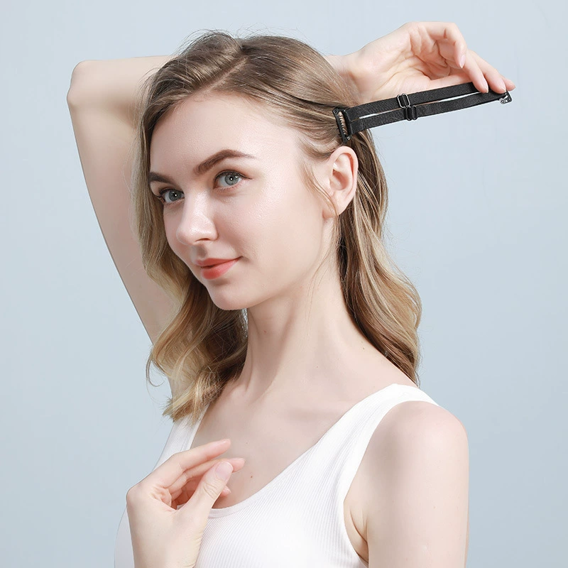 Adjustable Face-Lifting Headband, Elastic Spandex-Nylon Strap with Carbon Steel Invisible Comb