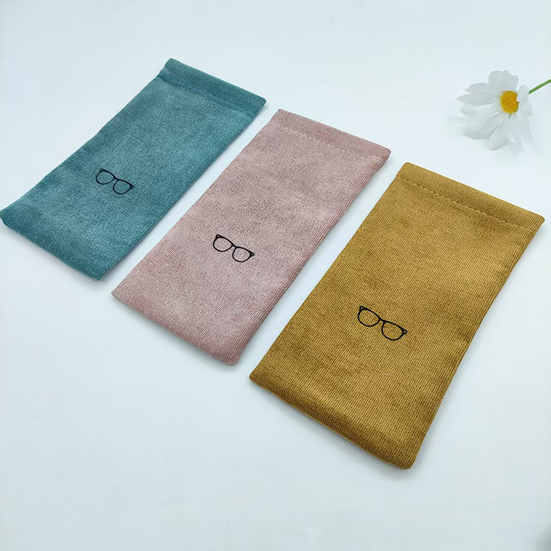 Estuche para gafas de sol, funda para gafas, bolsa para gafas, bolsillo elástico, bolsa con cordón de cierre automático, bolsa de almacenamiento de terciopelo colorida, estuche para gafas.