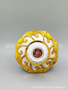 Manufacturer Supplies Colorfulful Plastic Lamp Holders, Lamp Trays, Decorative Screw Gold and Silver Two-Colorful Surface-Mounted Lamp Holders Wholesale