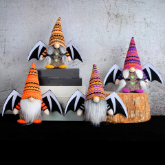 アマゾンの新型ハロウィーン翼公仔かわいい無顔人形鬼節ニットぬいぐるみクリスマスプレゼント