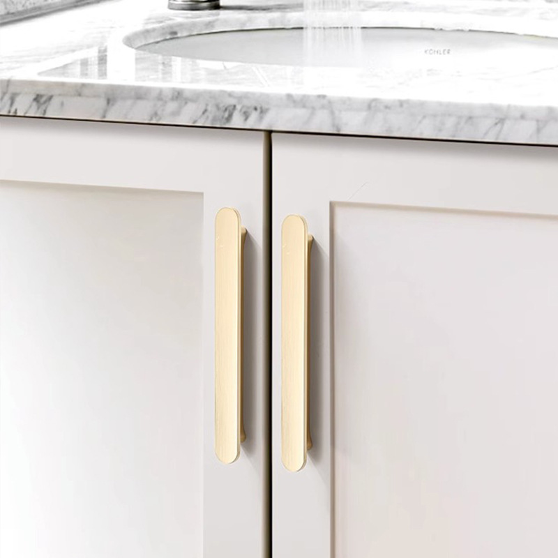 北歐櫃門長拉手現代簡約高檔衣櫃櫥櫃抽屜鞋柜子把手手柄法式極簡