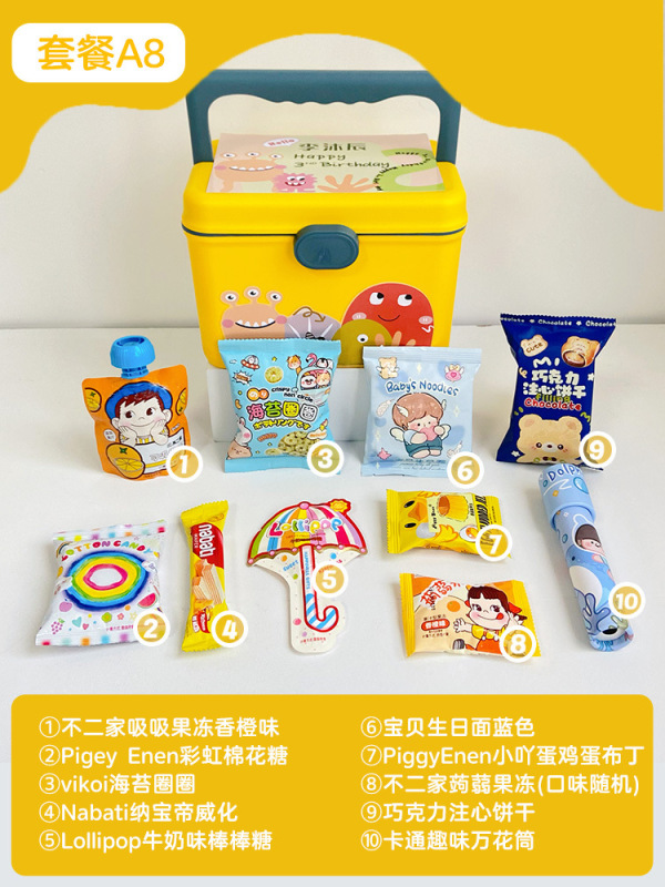 十岁周岁儿童生日派对伴手礼幼儿园宝宝满月百日实用礼盒回礼定.|undefined