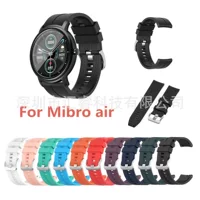 Подходят для Xiaomi Xiaosun Watch Mibro Air 20mm клетчатый элегантный силиконовый ремешок