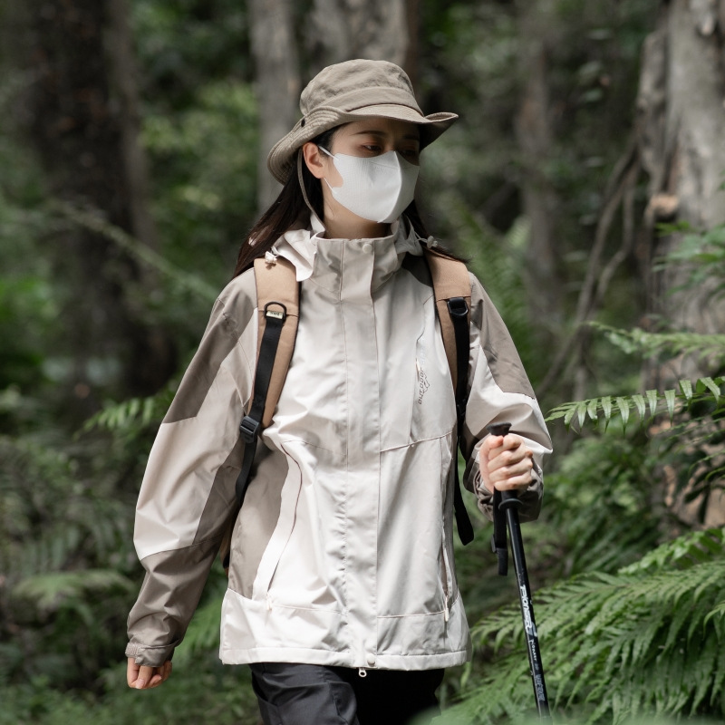 2023 Outdoor Down Jacket 3-in-1 Women's Waterproof Fleece-Lined Detachable Thick Coat Men's Windproof Hiking Jacket 2023 Outdoor Down Jacket 3-in-1 Women's Waterproof Fleece-Lined Detachable Thick Coat Men's Windproof Hiking Jacket