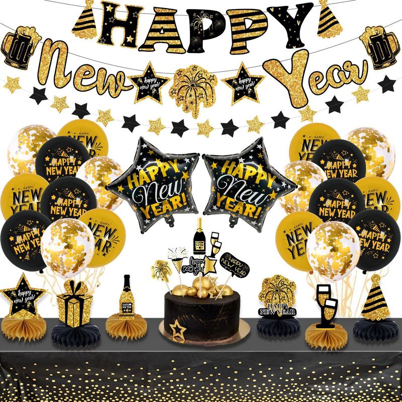 風船装飾 新年パーティー用品 跨境卸売 新年装飾 アルミフィルム丸型風船セット|undefined