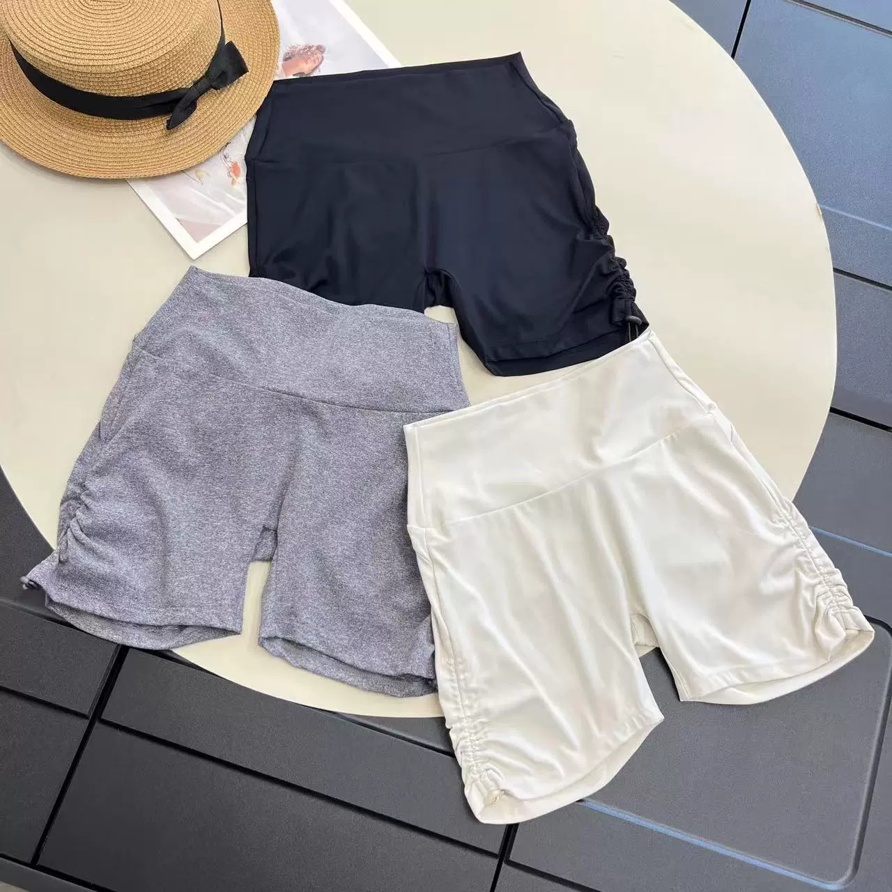 Персиковые брюки с высокой талией для верхней одежды, быстросохнущие спортивные шорты, женские брюки для йоги, брюки три четверти, летние велосипедные брюки 2025, брюки для фитнеса