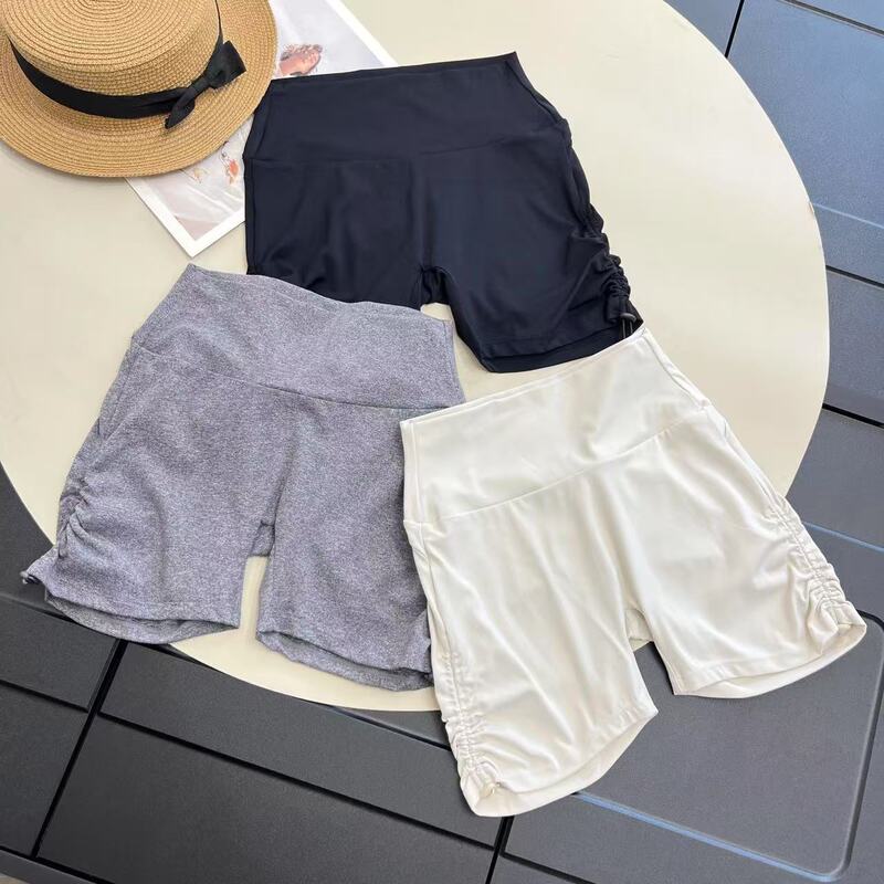 High-Waisted Peach Hip Pants for Outer Wear Quick-Drying Sports Shorts Women's Yoga Pants Three-Quarter Pants 2025 Summer Cycling Pants Fitness Pants