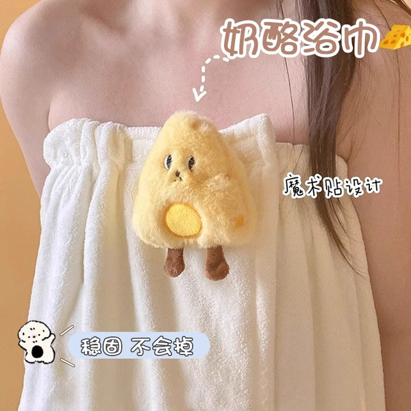 Cotton quick dry cartoon bath towel for home use