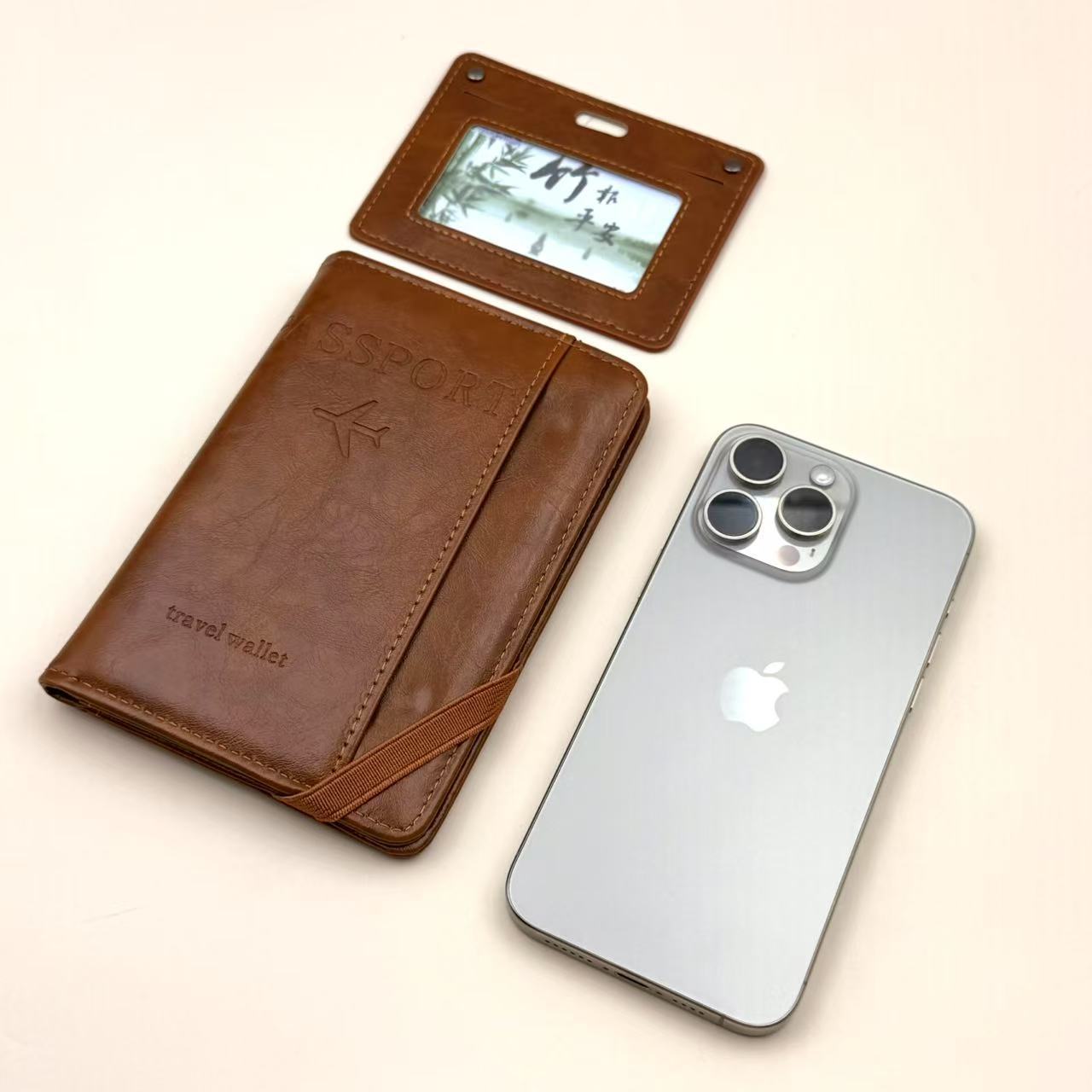 Fábrica directa antirrobo cepillo REID pasaporte bolsas tarjetas bolsas de billetes de avión bolsas de almacenamiento de viajes bolsas de almacenamiento de certificados multifuncionales