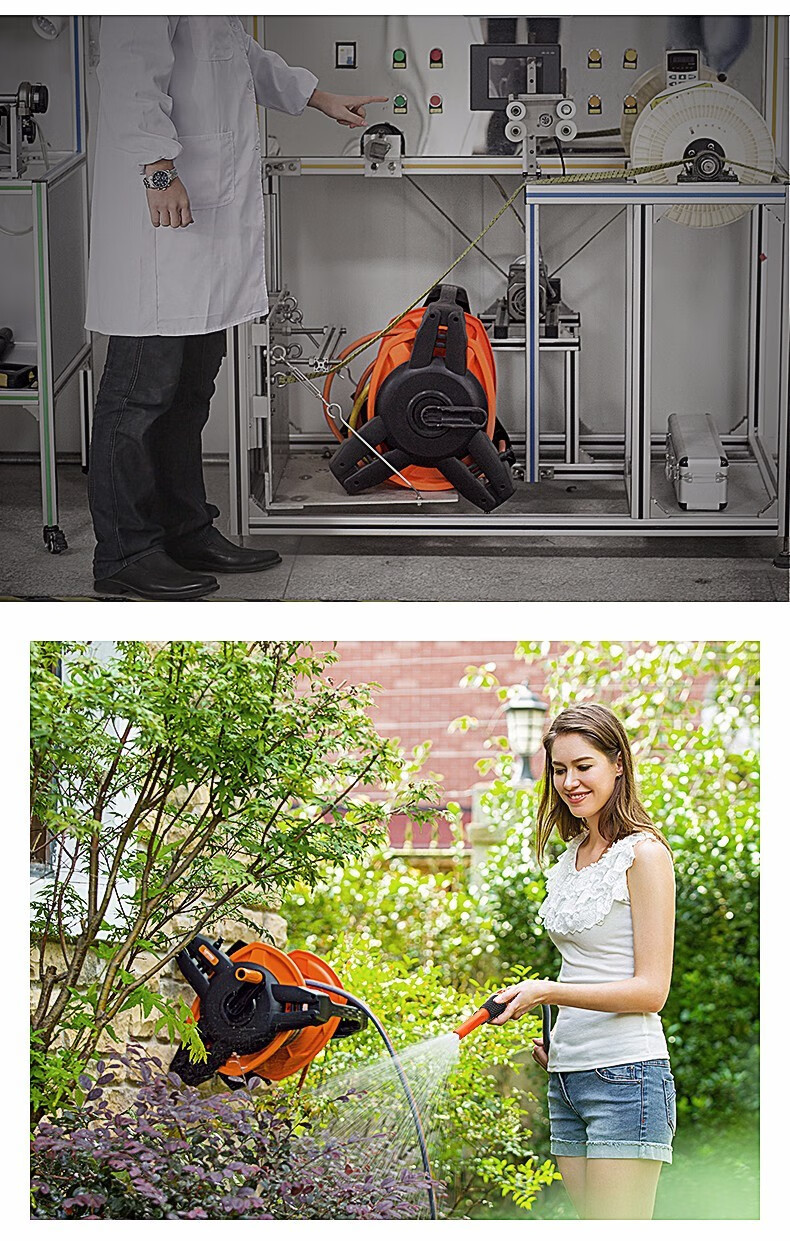 Yili Water Pipe Car Wash Water Gun Water Pipe Storage Rack Household Gardening Tools Shower Hose Reel Storage Device