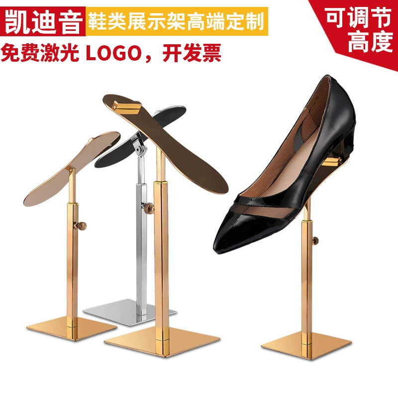 Стеллажи для обуви из нержавеющей стали для мужчин и женщин, кронштейны для обуви, витрины для магазинов, полки для демонстрации обуви