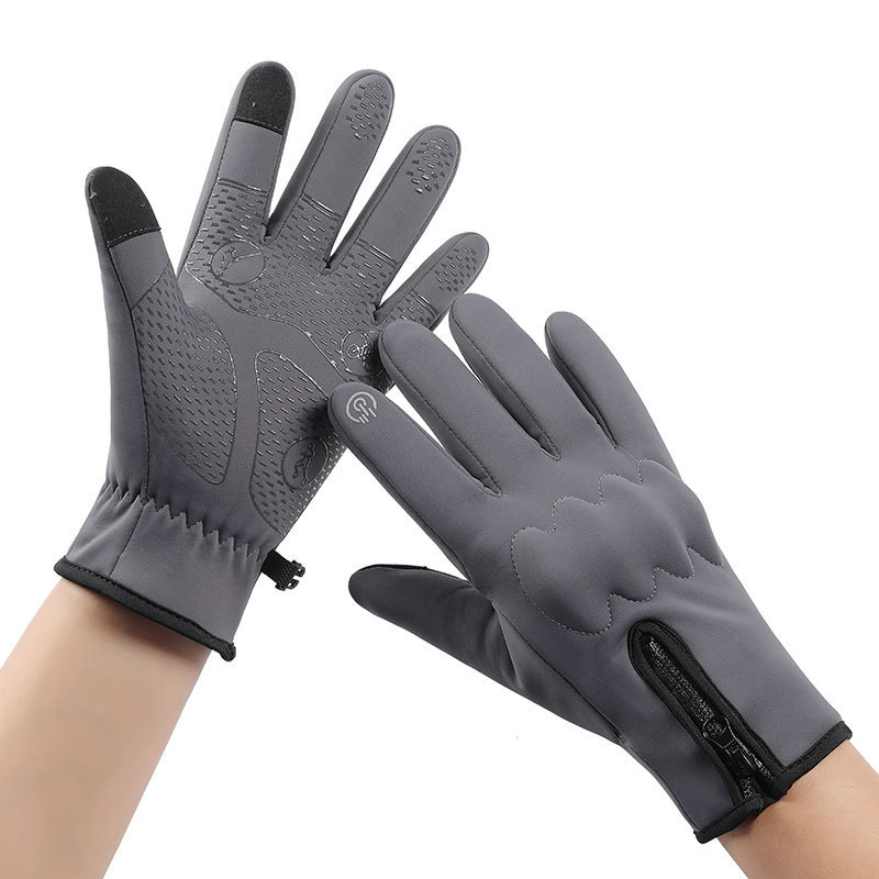 Guantes de ciclismo cálidos para hombres con camello deportivo al aire libre locomotora de pantalla táctil protección de montaña engrosado otoño invierno · guantes