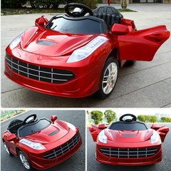 Children's Electric Car Four-Wheel Dual Drive Baby Car Toddler Electric Toy Car Seating Remote Control Car Wholesale