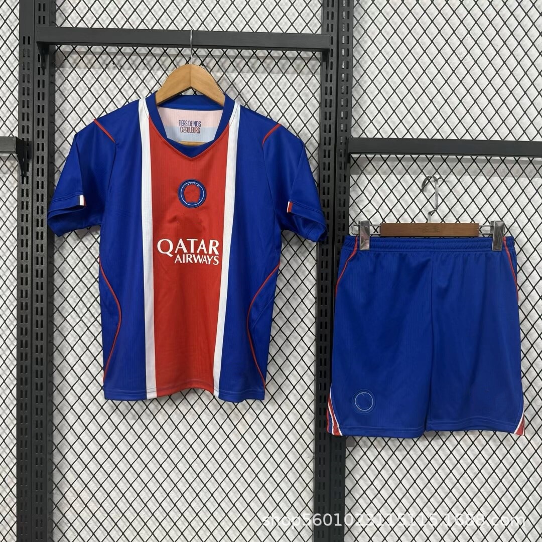 2627 nueva ropa infantil LWP París Real Madrid Juve Manchester United Chelsea camiseta ropa de fútbol ropa infantil