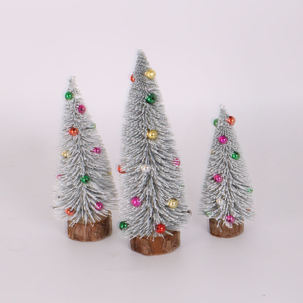 Árbol de Navidad con cuentas de nieve fría de 20CM
