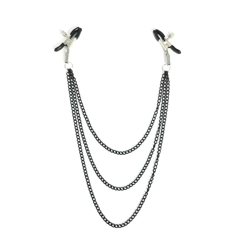 [Национальная сравнительная цена] Wildtoy Paradise SM Sex Furious Metal Three Chain Milk Packs Multi -color can be matched
