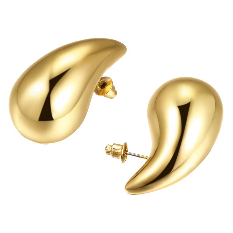 Амазонка Горячие взрывные серьги типа капли высокого уровня CCB дынные серьги типа простой стильный золотой серьги