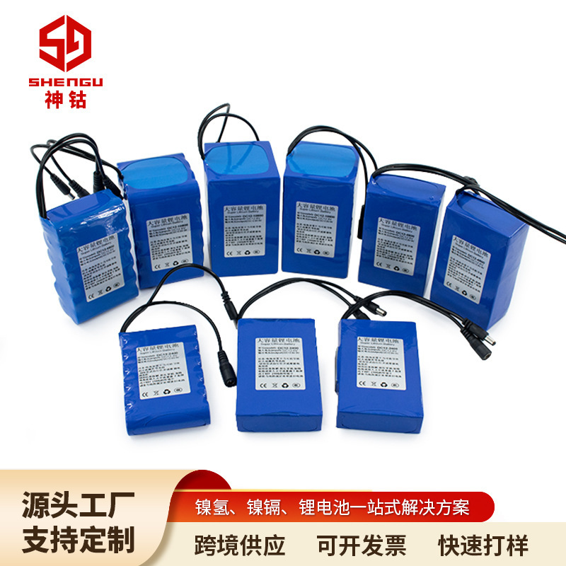12v polymer large capacity lithium battery security monitoring square dance speaker outdoor lighting light box lithium battery pack