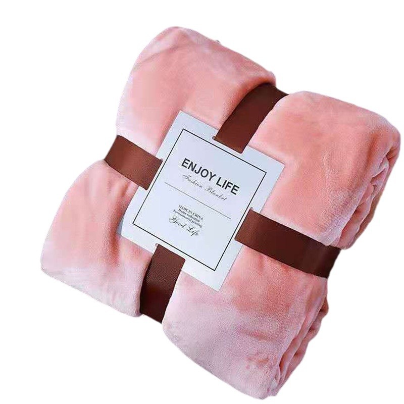 Manta de Franela de Color Sólido, Manta para Regalo de Empresa, Manta en Caja de Regalo, Beneficios para Empleados, Regalos para Celebración de Apertura de Tienda