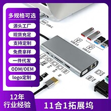 11��1��չ�]�X�Ͻ�Uչ�]TypeC���W��RJ45 USB HUB�֙C�Pӛ����X