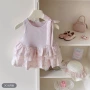 夏季波点蓬蓬无袖蛋糕裙
