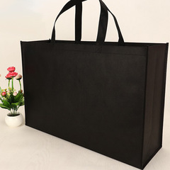 Wholesale extra large non-woven bag extra large black tote bag camping clothes gift shopping bag eco-friendly back 40