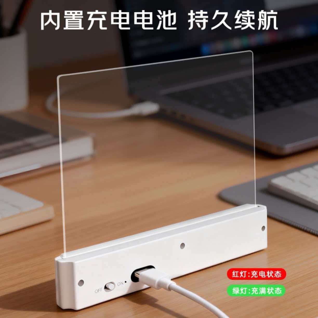 USB recargable LED luz de lectura portátil lámpara de escritorio de protección de ojos estudiante luz de noche