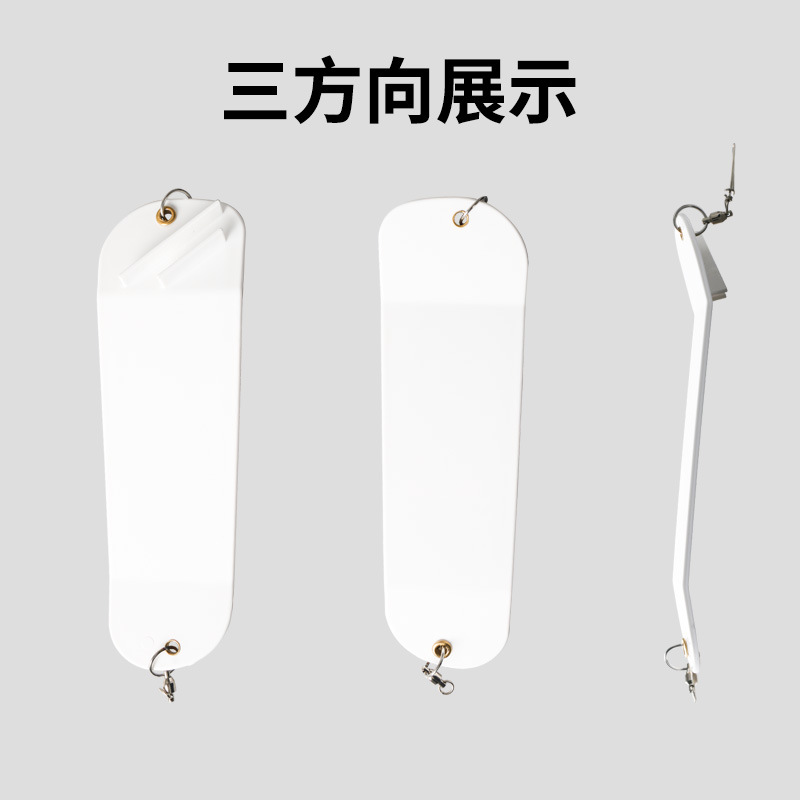 Cebo de pesca intermitente buceo versión intermitente de plástico tablero de buceo aparejos de pesca