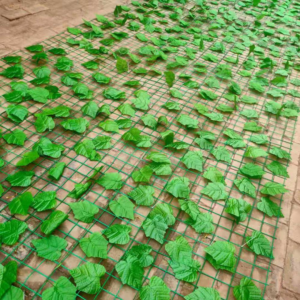 树叶网绿叶网种植围墙围挡装饰网山体复绿网果园围栏铁丝网网格