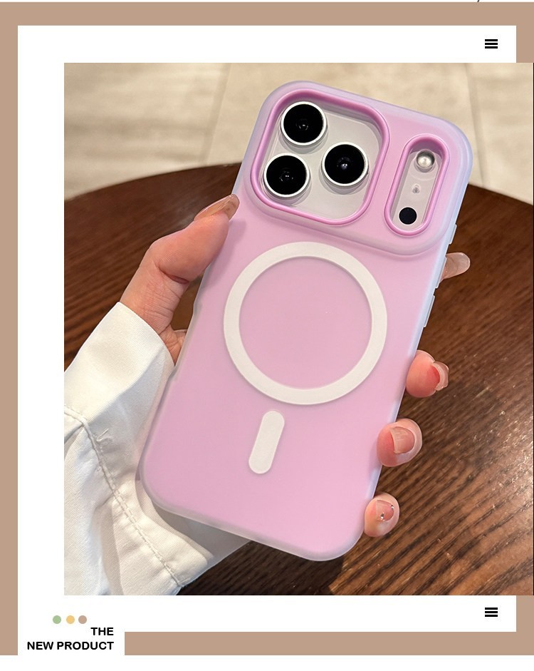 Funda de teléfono móvil de moda dos en uno con diseño de gelatina escarchada para Apple 17, adecuada para iPhone 15, funda protectora simple anticaída 16