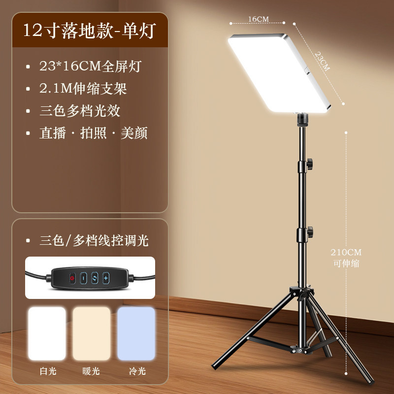 Ancla de transmisión en vivo lámpara de iluminación especial LED fotografía de belleza lámpara de iluminación plana lámpara de alimentación profesional sala de transmisión directa image 12