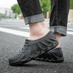 Cross-border short rain boots for men, new style—outdoor, lightweight, durable rubber shoes with non-slip soles, perfect for kitchens and low-cut, waterproof footwear.