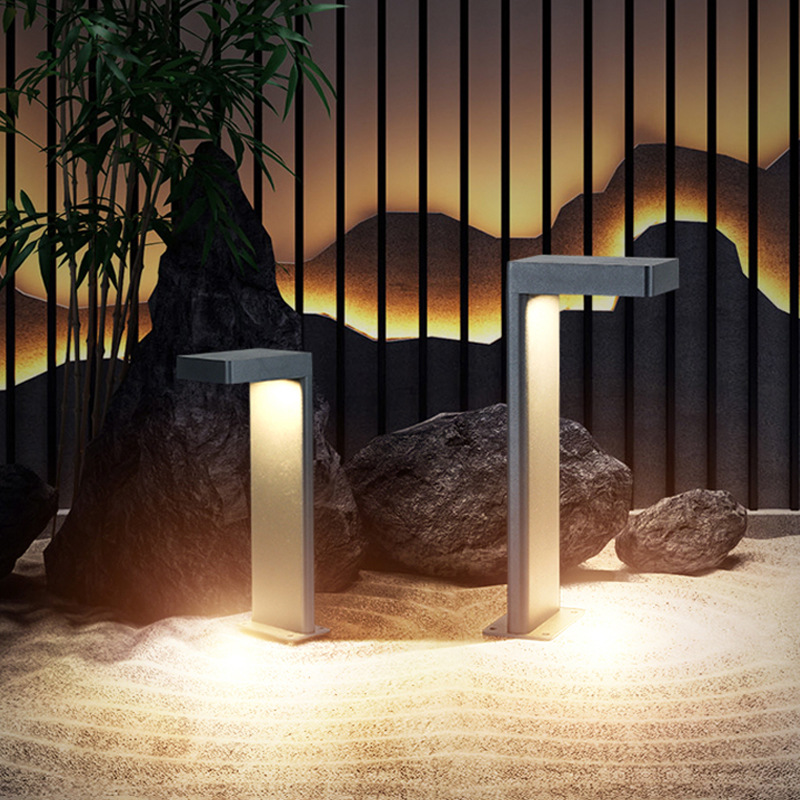 Simple LEDSolar Lawn Light7-character Square Villa Landscape Light Garden Forest Scenic Area Square Courtyard Lawn Light