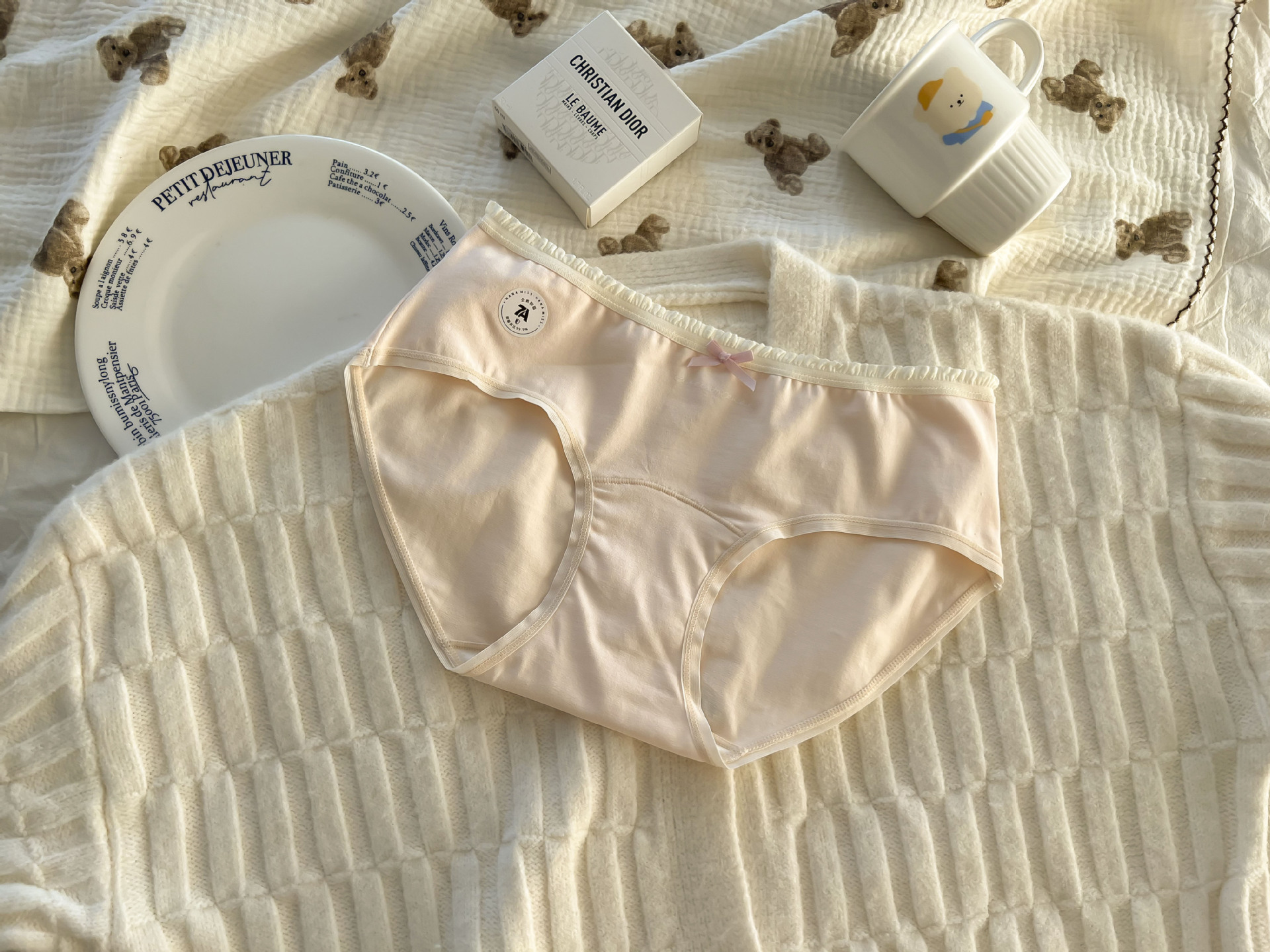 Pantalones de algodón para niñas de 60 años 7A antibacterianas algodón para la entrepierna de mujer, pantalones de algodón para niñas de cintura media, pantalones de mujer