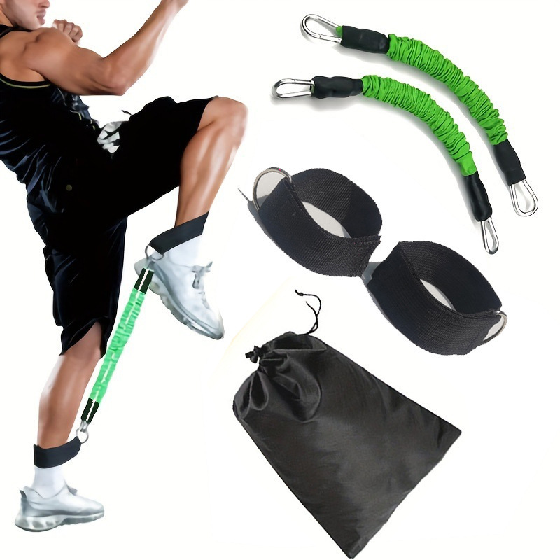 Factory Direct Supply Leg Bounce Resistance Rope Resistance Device Taekwondo Training Belt Ankle Elastic Rope Resistance Rope Side Step