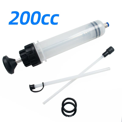 Oil extractor filling oil change syringe bottle transfer car fuel extraction pump oil pump hand tool (Kempinq və səyahət) - 200ml