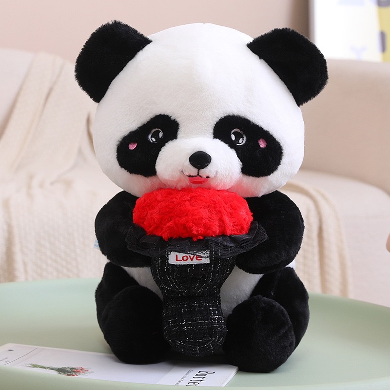 Panda de flores 40 cm 680 g
