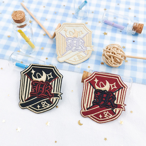 Zhinuo computer embroidery jk uniform embroidery badge cloth patch college style dk school badge brooch clothing decoration accessories trendy