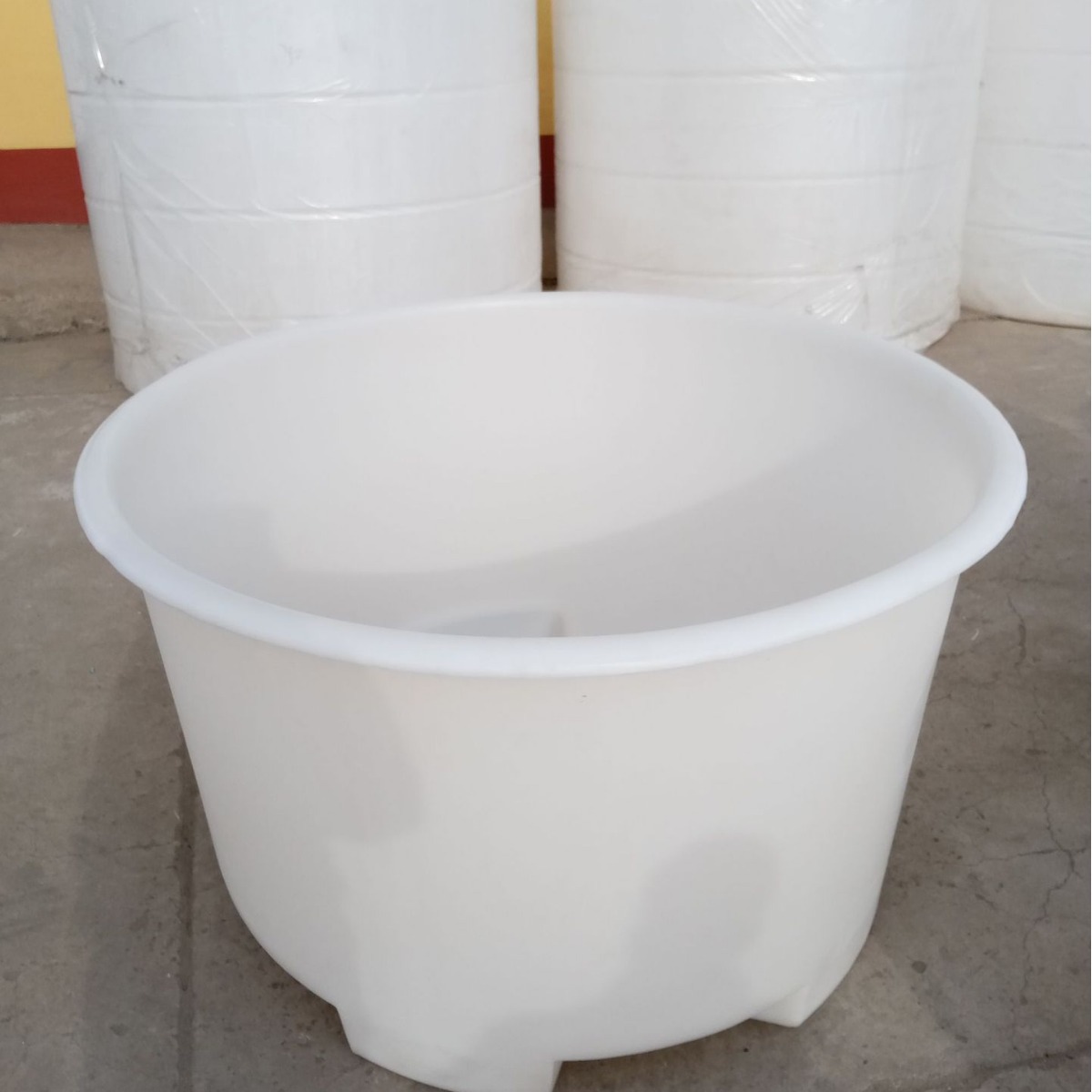 河北1000L叉车圆桶 1立方带叉车孔敞口塑料桶 1吨发酵腌制缸