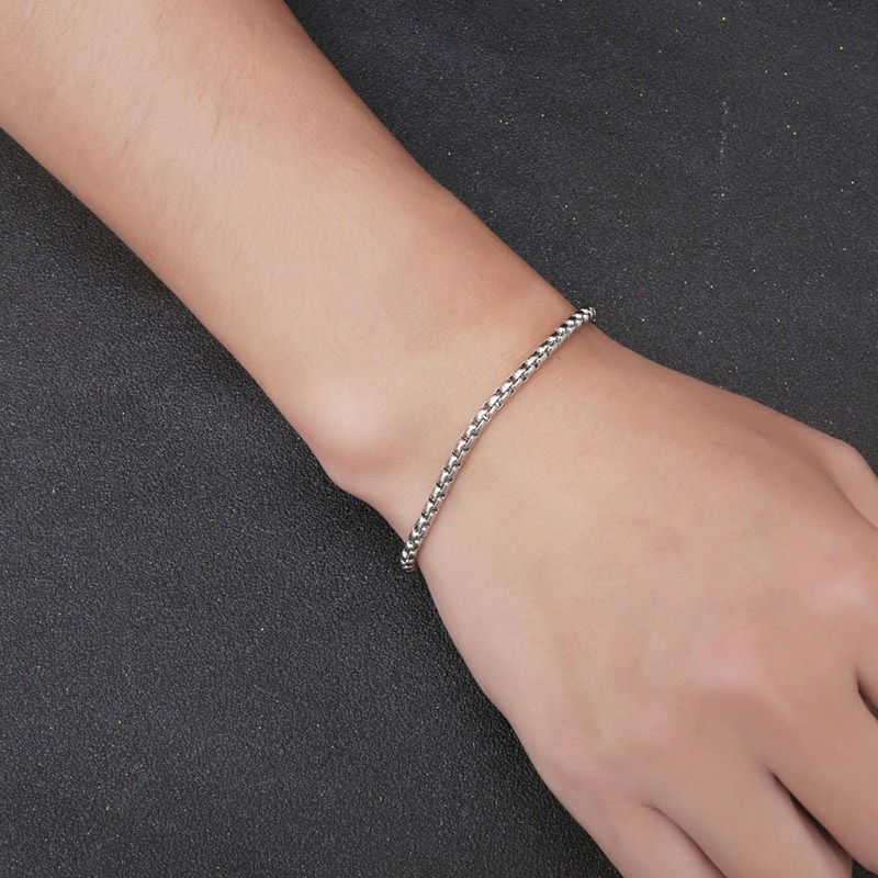 Pulsera IMI pulsera de los hombres de moda de las mujeres pulsera delgada personalizada estilo frío estilo coreano simple pulsera de estudiante de acero de titanio calle YL174