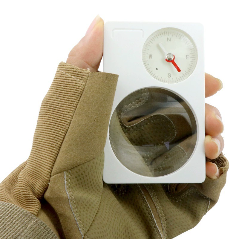 Пластиковый уличный компас, учебное пособие для студентов, компас для альпинизма и кемпинга, многофункциональный, два в одном, с увеличительным стеклом