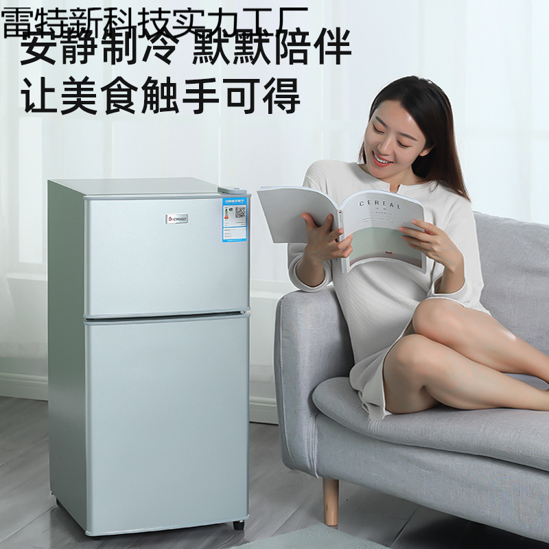 志高一级节能小冰箱家用小型宿舍租房用迷你省电办公室双门电冰箱|undefined
