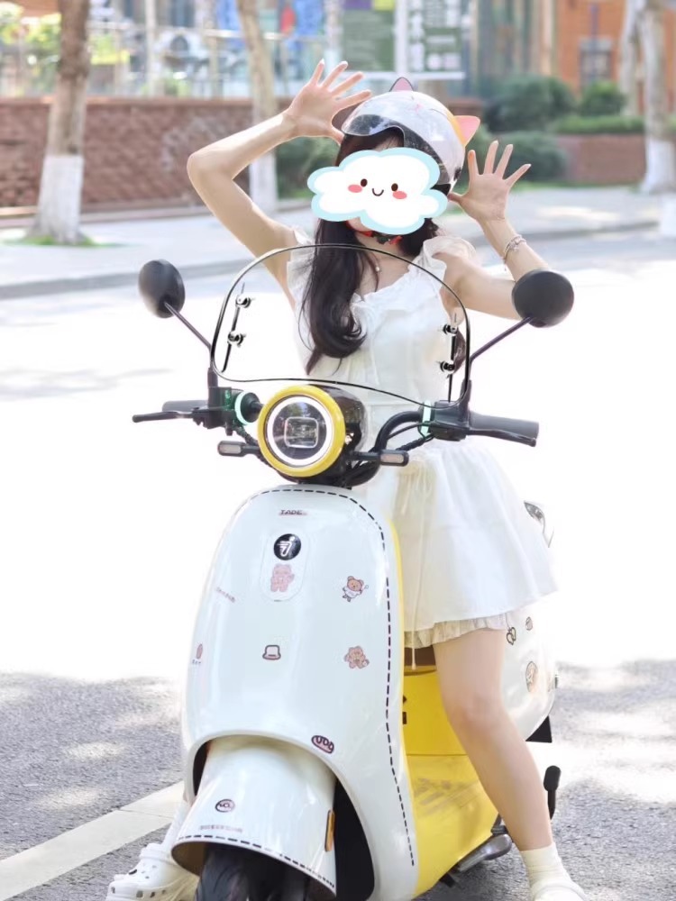 Electric Car Windshield Yadi Modern Emma Maverick Retro Windshield Battery Car Transparent Windshield Accessories