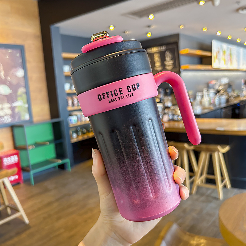 グラデーション知能316ステンレス保温カップハンドル付きコーヒーカップカップカップカップカップポータブル車載カップ|undefined