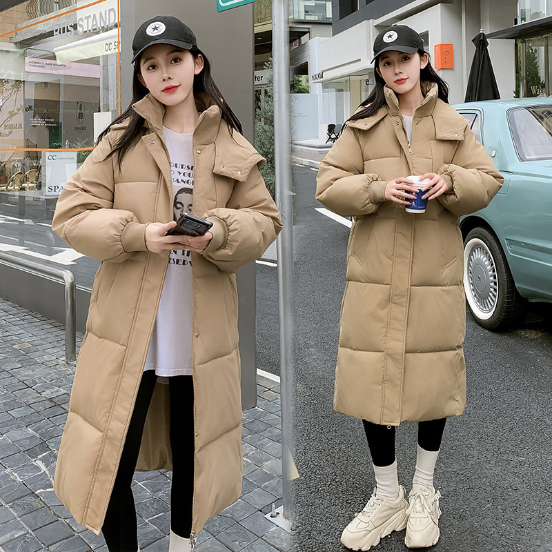 2025新款 面包服长款羽绒棉衣棉服女韩版宽松秋冬外套加厚棉袄
