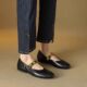 French Style Elegant Late Evening Style Single-layer Shoes 2025 Spring and Summer New Shallow Mouth Soft Leather Simple Dress Flat Mary Jane Shoes