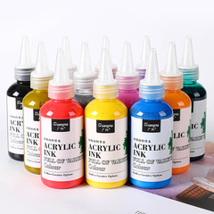 Guangna water-based acrylic marker pen pigment ink 120ml children's art painting graffiti acrylic pen refill liquid