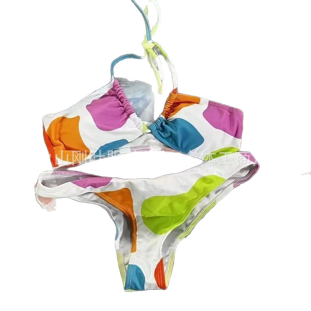 Transfronterizos Amazon Shein split bikini de moda sexy de dos piezas en stock de trajes de baño al por mayor