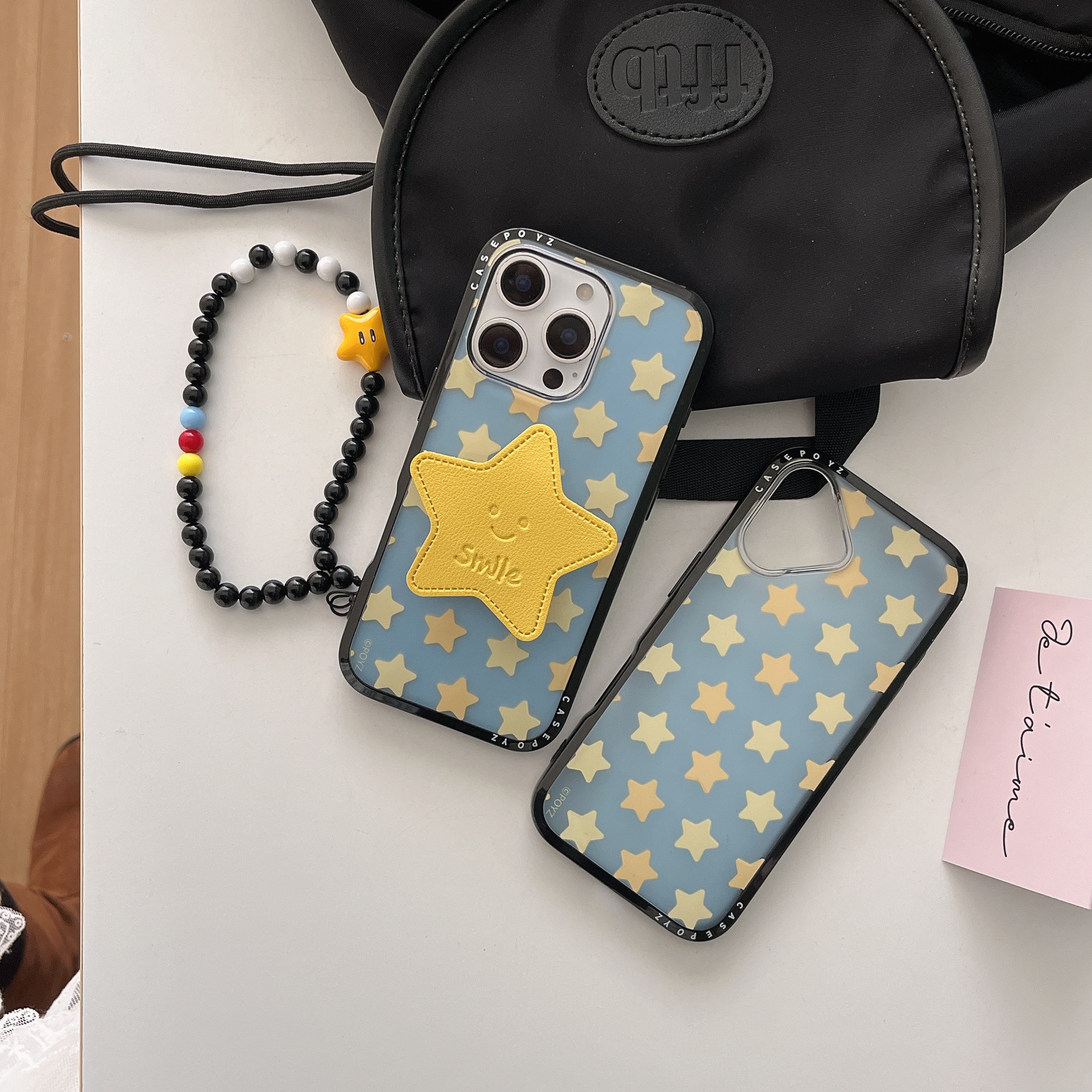 Las estrellas lindas de contraste de estilo coreano se aplican a la carcasa del teléfono móvil 16ProMax 14 Apple 15 femenino iphone16P nuevo