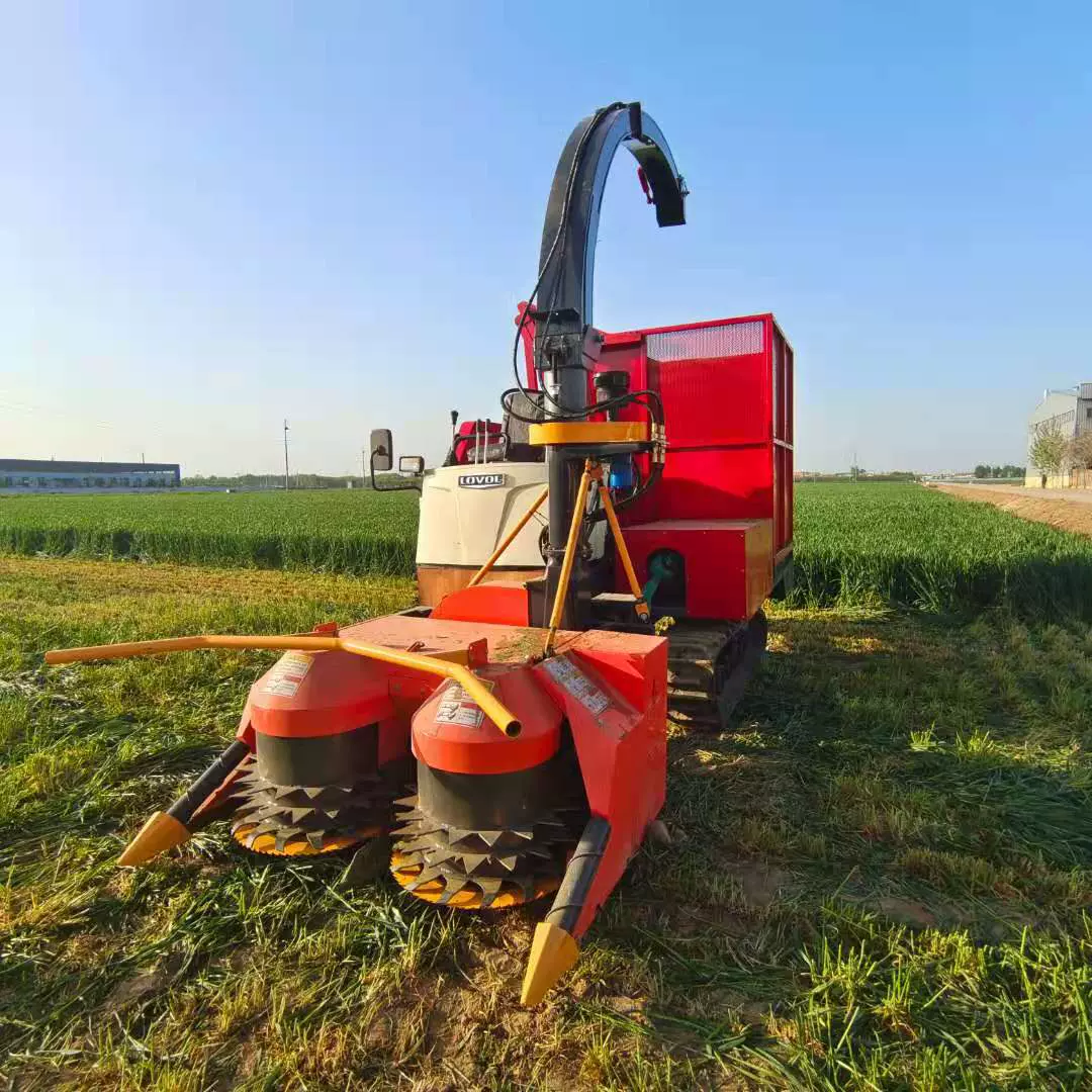 农业养殖机械厂家 履带圆盘秸秆粉碎回收青储机 青贮饲料收割机